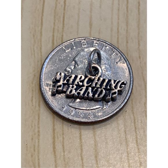 .925 Marching Band Sterling Silver Jewelry Charm #band #music - Picture 3 of 3